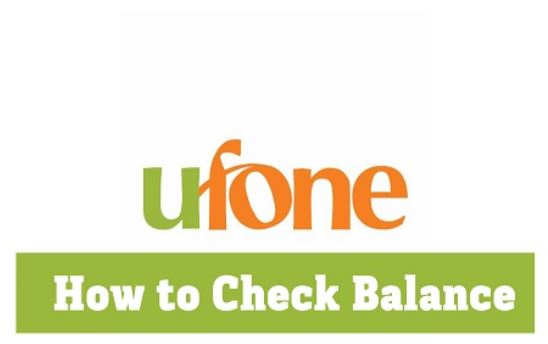 How to check ufone balance