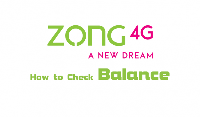 How to check Zong balance