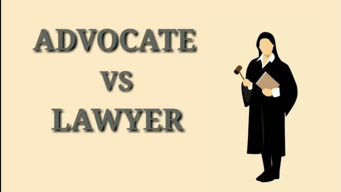Difference between lawyer and advocate