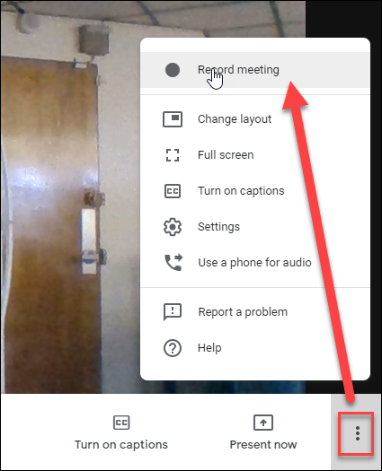 How to record google meet?
